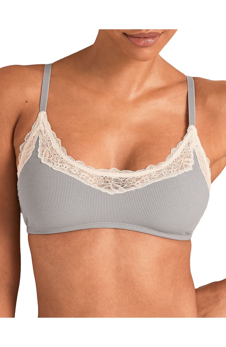 Adore Me Rib Unlined Bralette Bra, Main, color,