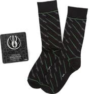 Cufflinks, Inc. Green Lightsaber Socks & Jedi Lapel Pin Gift Set