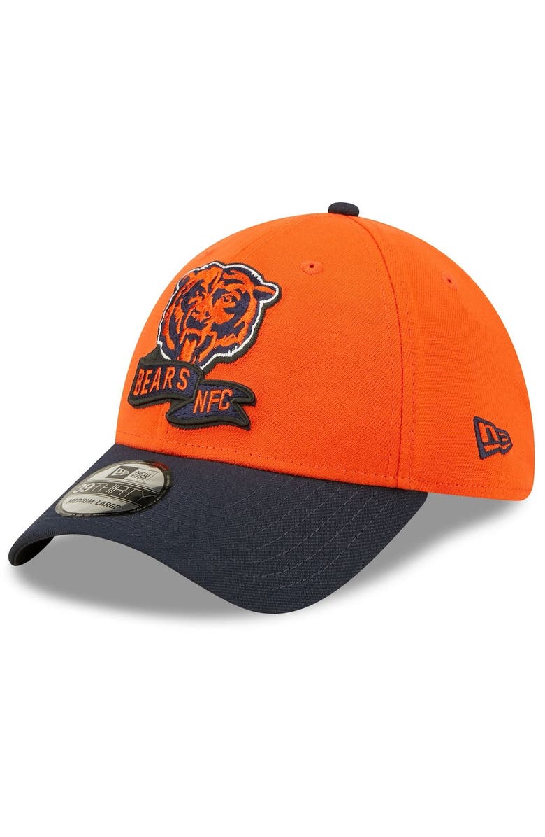 New Era Men's New Era Orange/Navy Chicago Bears 2022 Sideline 39THIRTY Flex Hat, Alternate, color, 
