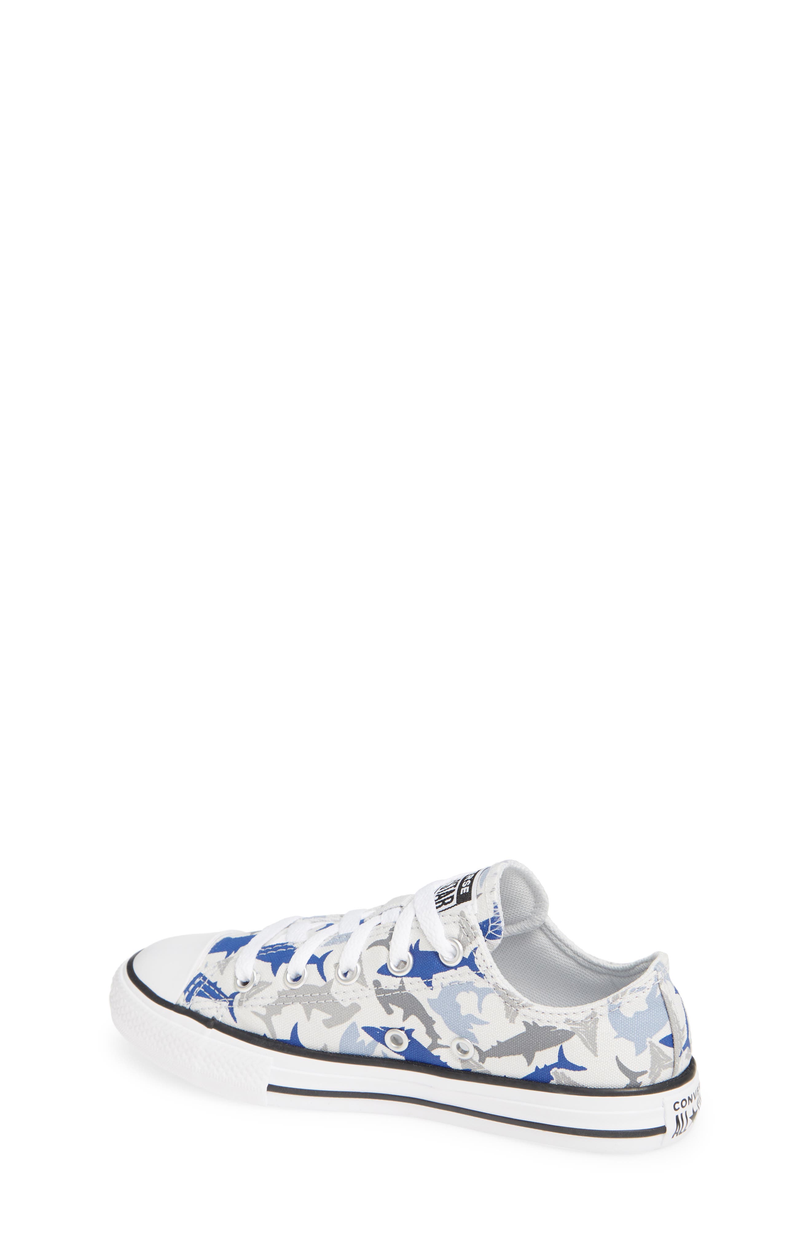 Chuck Taylor® All Star® Shark Low Top Sneaker, Alternate, color, PHOTON DUST/ RUSH BLUE/ WHITE
