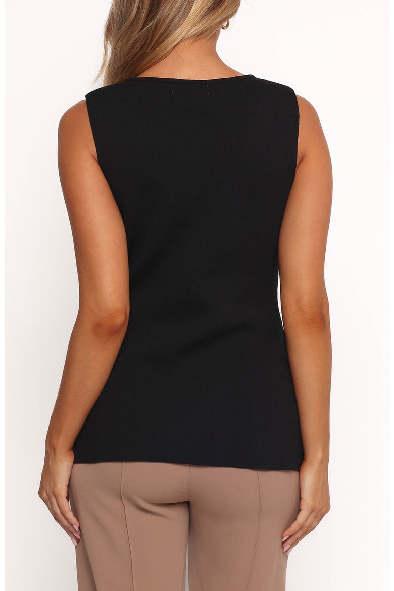 Milani Bow Front Sweater Tank, Alternate, color, BLACK