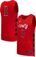 Nike Men's Nike #1 Red Cincinnati Bearcats Replica Basketball Jersey