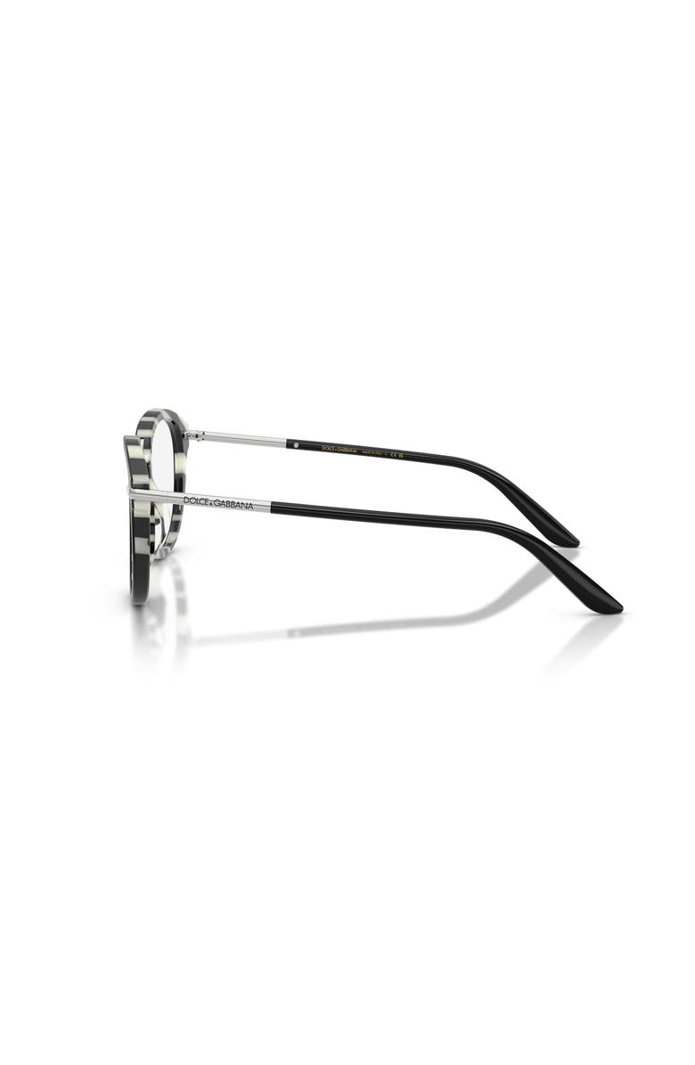 Dolce&Gabbana 50mm Phantos optical glasses, Alternate, color, Black