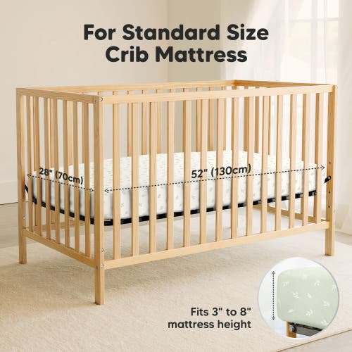 Keababies 2-pack Soothe [protect+] Waterproof Crib Sheets In Green