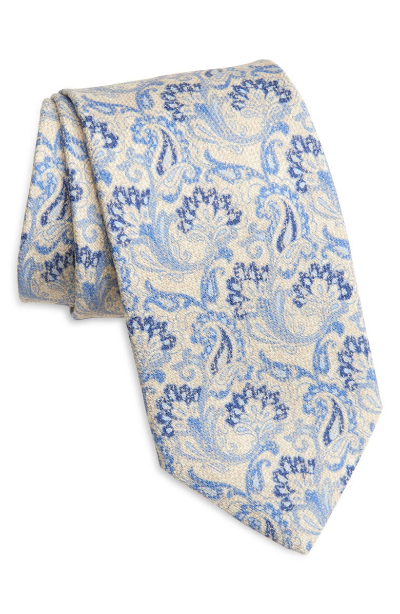 David Donahue Paisley Silk Tie, Main, color,