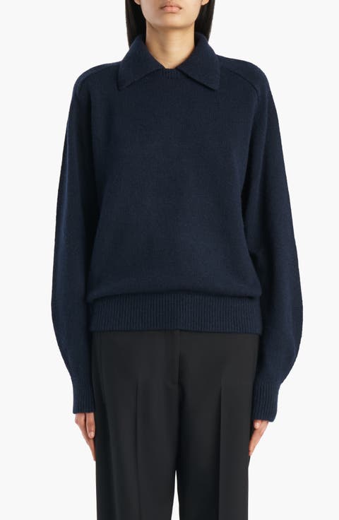 Jackson Stretch Wool & Cashmere Polo Sweater