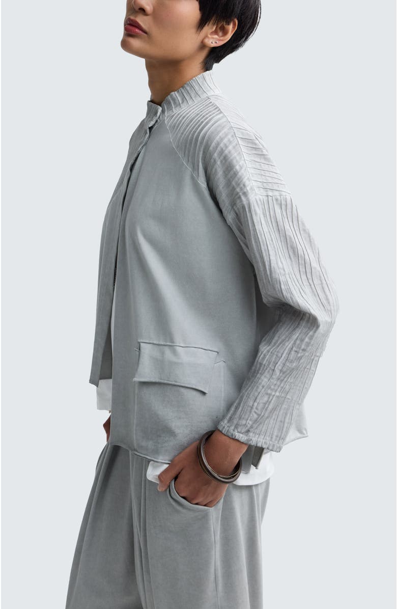 LUUKAA Zaya Hybrid Boxy Jacket, Alternate, color, Ash Grey
