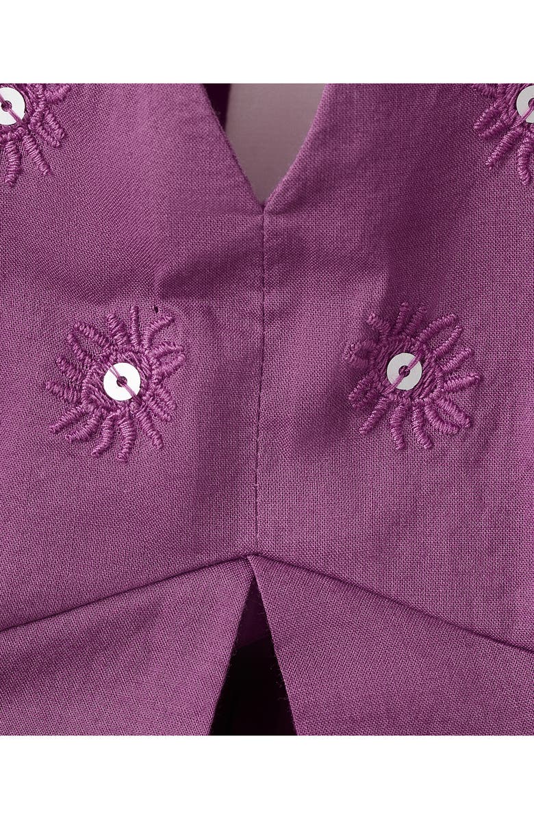 MANGO TEEN Embroidered Halter Top, Alternate, color,