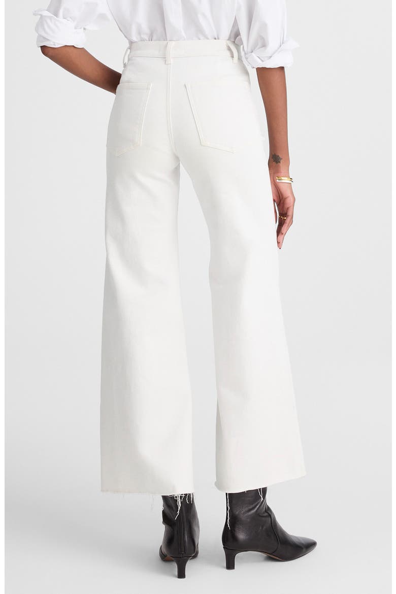 The Flared Wide Leg Crop Jeans, Alternate, color, VINTAGE IVORY