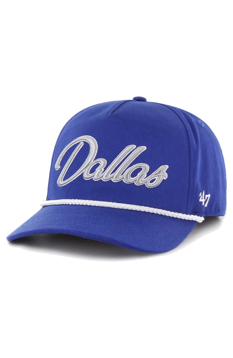 '47 Men's '47  Blue Dallas Mavericks Overhand Logo Hitch Adjustable Hat, Alternate, color, 