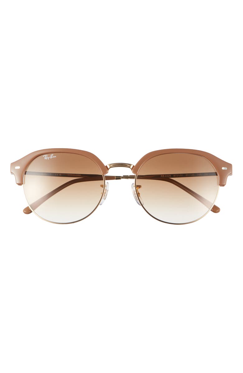 Ray-Ban 55mm Gradient Irregular Sunglasses, Main, color, Brown