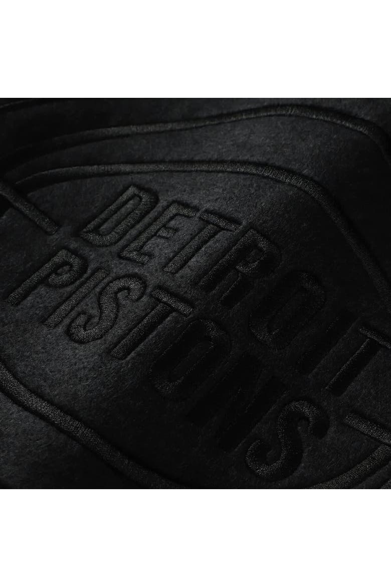 Women's Mitchell & Ness  Black Detroit Pistons Phantom Cropped T-Shirt, Alternate, color, Black