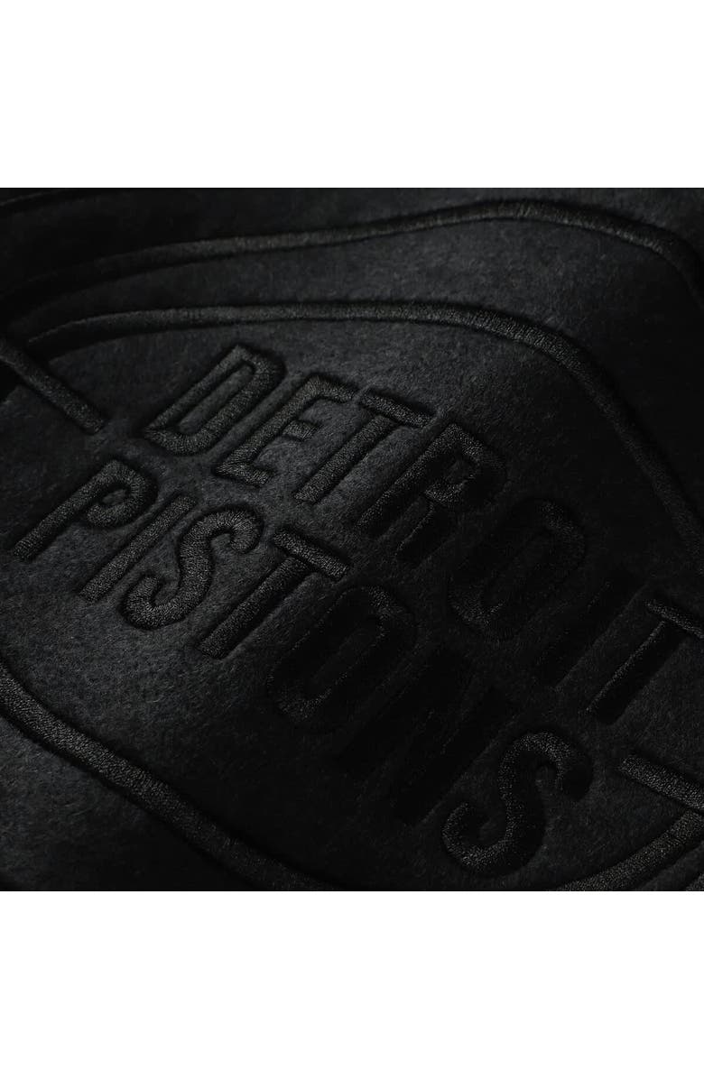 Mitchell & Ness Women's Mitchell & Ness  Black Detroit Pistons Phantom Cropped T-Shirt, Alternate, color, Black