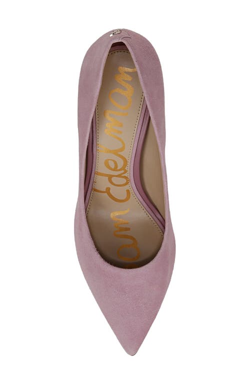 Shop Sam Edelman Hazel Pointed Toe Pump In Mauve Lilac