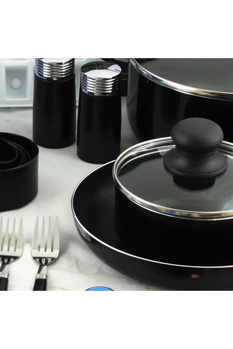 Total Kitchen 59 Piece Combo Set, Alternate, color, Black