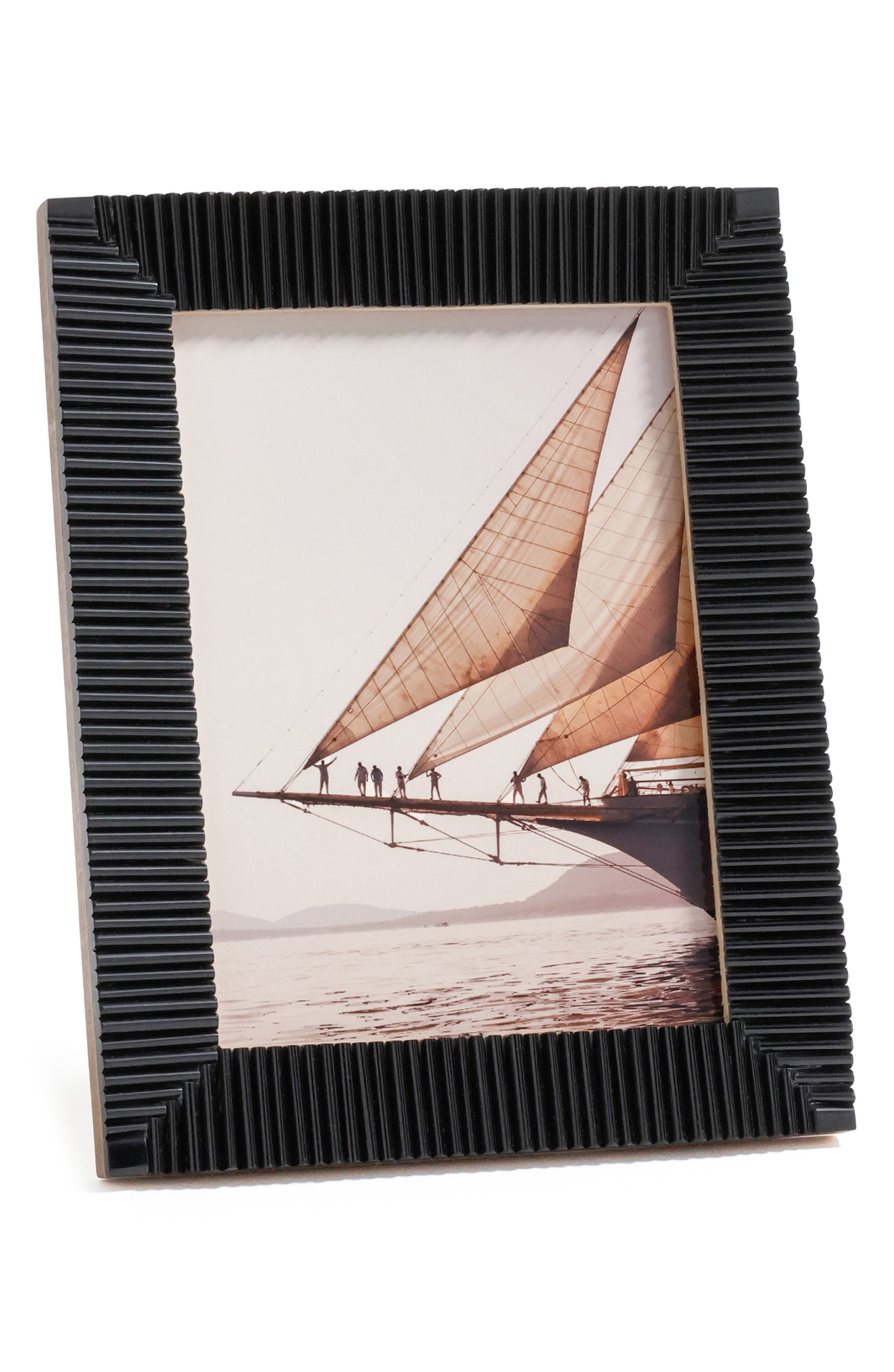 Zodax Nubia Ribbed 6.5 x 8.5 Photo Frame