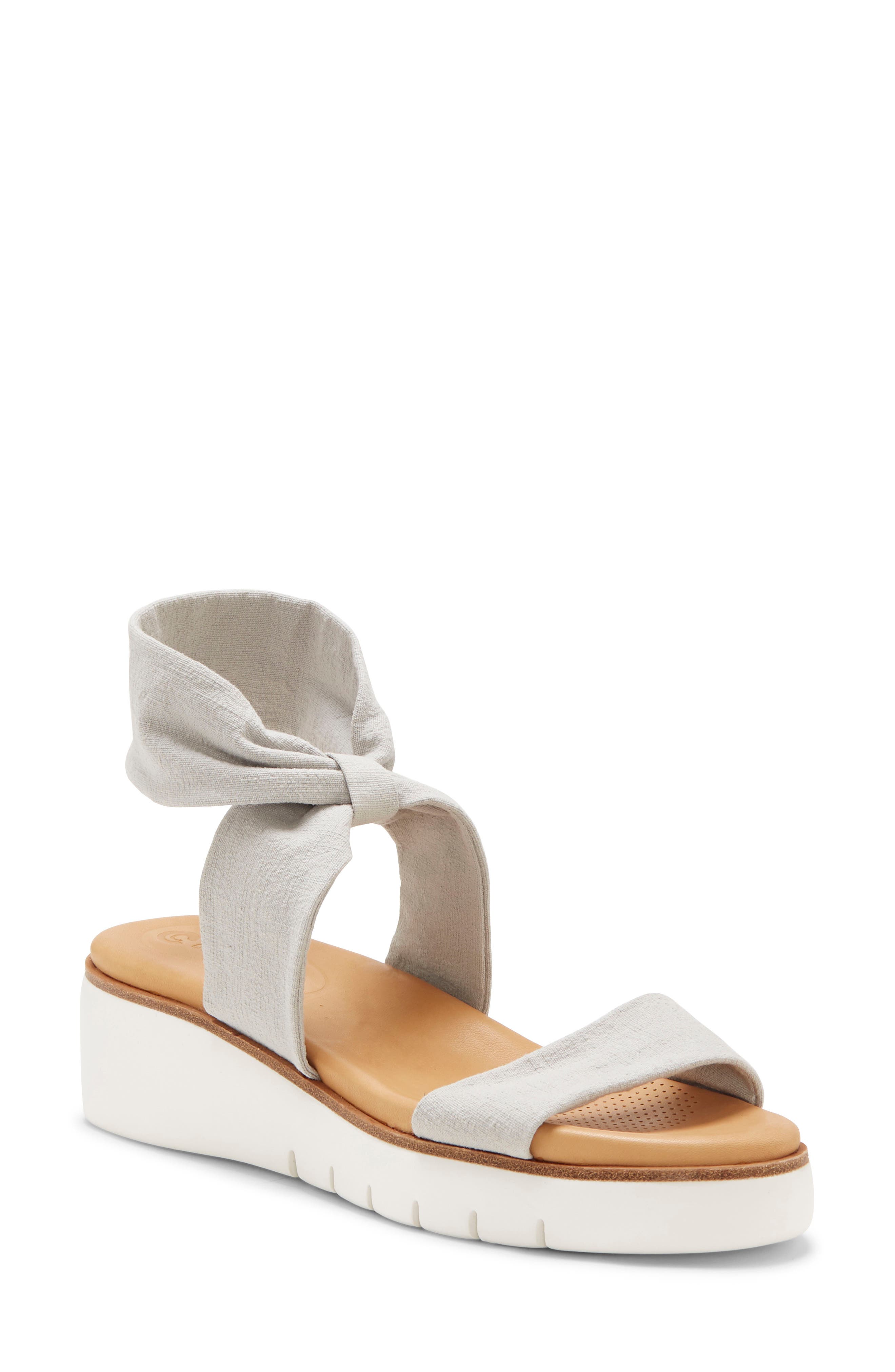 Blayke Sandal, Main, color, HEATHERED GREY FABRIC