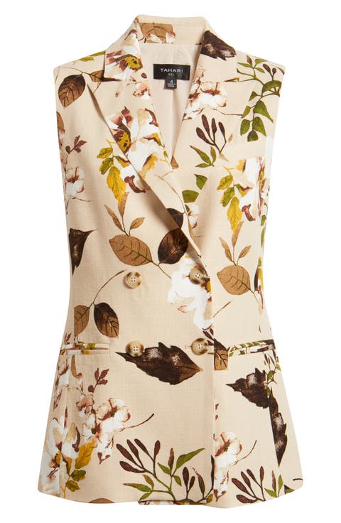 Foliage Print Vest