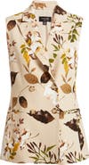 Tahari ASL Foliage Print Vest