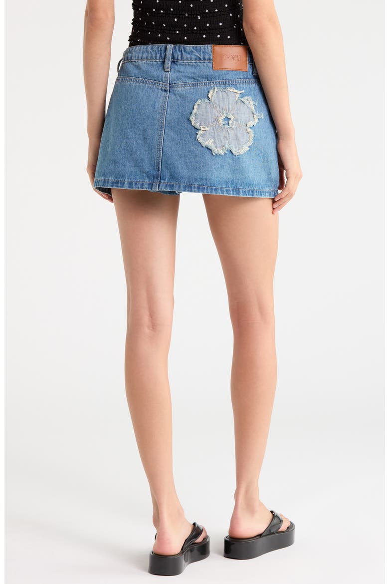 Daisee Embroidered Denim Skort, Alternate, color, MID BLUE
