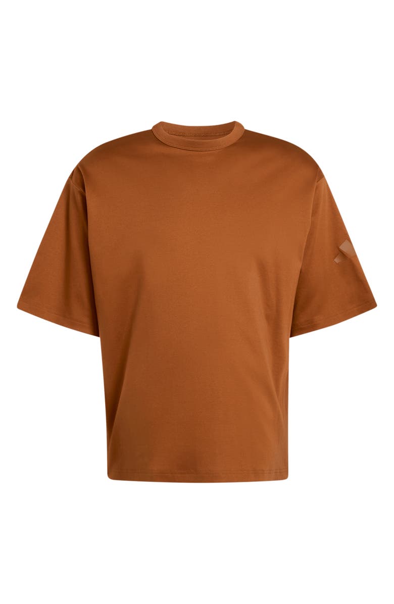 adidas Soft Lux Oversize Cotton T-Shirt, Alternate, color, Dusky Bronze