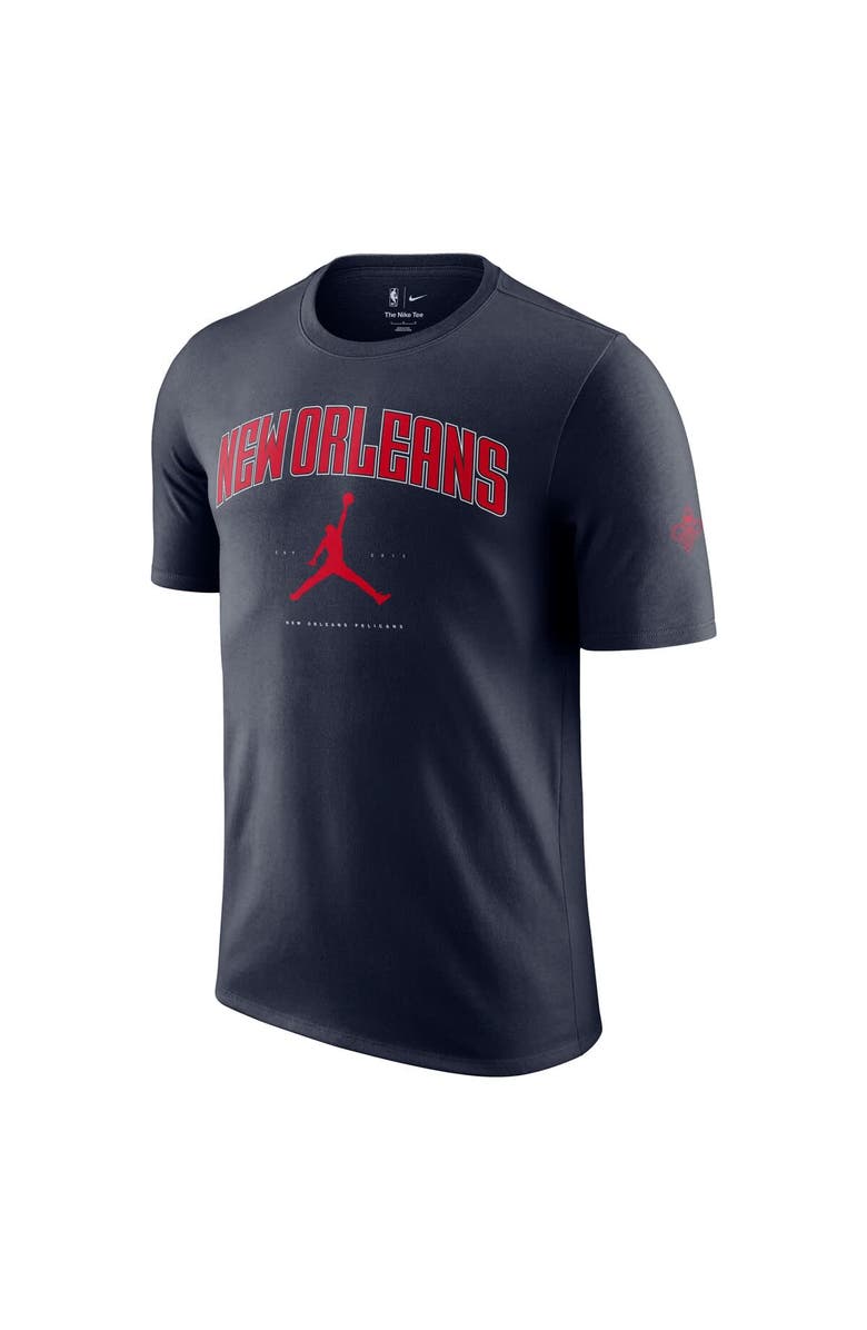 Jordan Brand Unisex Jordan Brand Navy New Orleans Pelicans Essential Cities T-Shirt, Alternate, color, Navy