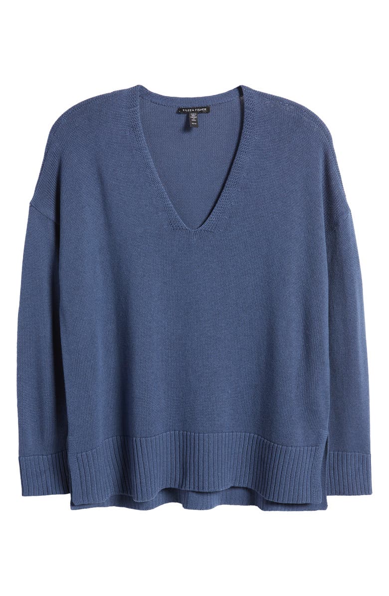 Eileen Fisher Boxy V-Neck Sweater, Alternate, color, 