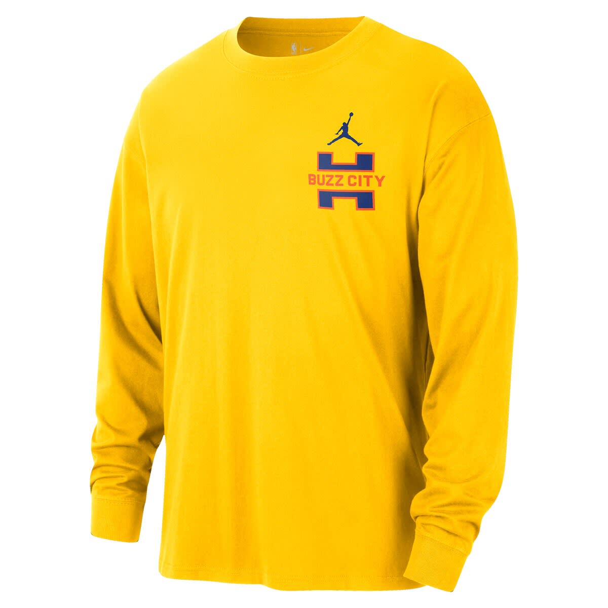 Men's Jordan Brand  Yellow Charlotte Hornets 2025/26 City Edition Remix Essential Logo Long Sleeve T-Shirt - image 2