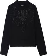 Zadig & Voltaire Markuz Crystal Embellished Cashmere Sweater
