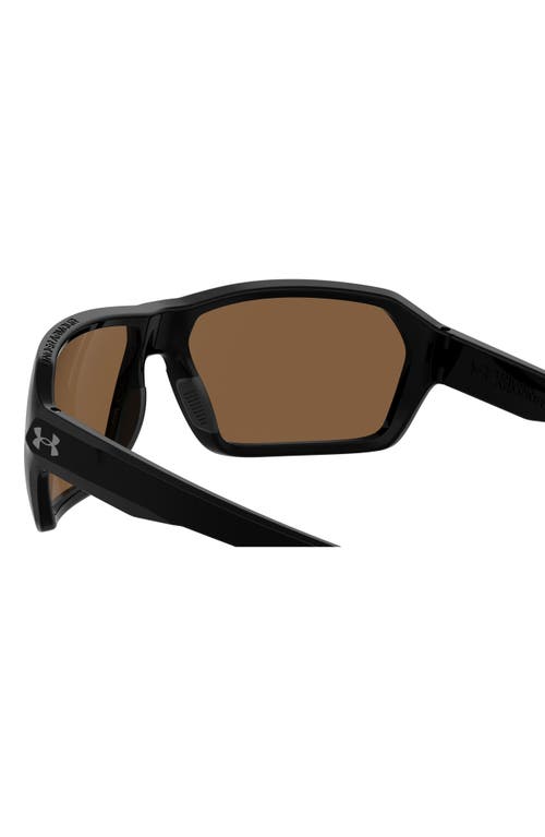 Under Armour Recon 64mm Sport Sunglasses In Black