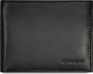 CHAMPS Classic ID Flap Leather Bifold Wallet