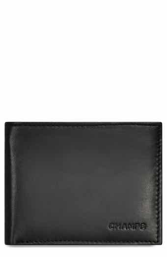 CHAMPS Classic ID Flap Leather Bifold Wallet