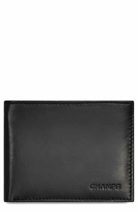 CHAMPS Classic ID Flap Leather Bifold Wallet