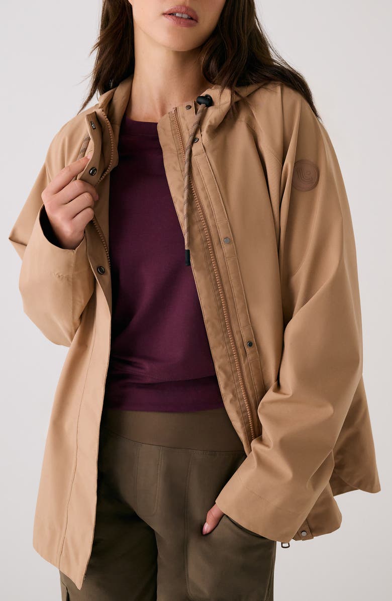 Lole Lachine Oversize Rain Coat, Main, color, Dune
