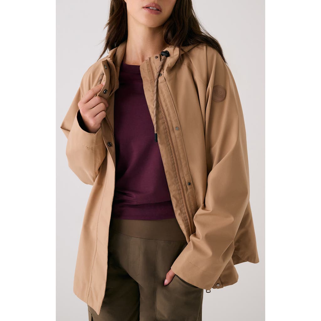 Lole Lachine Oversized Rain Jacket In Brown