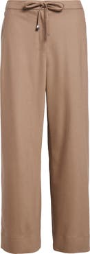 Max Mara Flora Stretch Virgin Wool Drawstring Pants