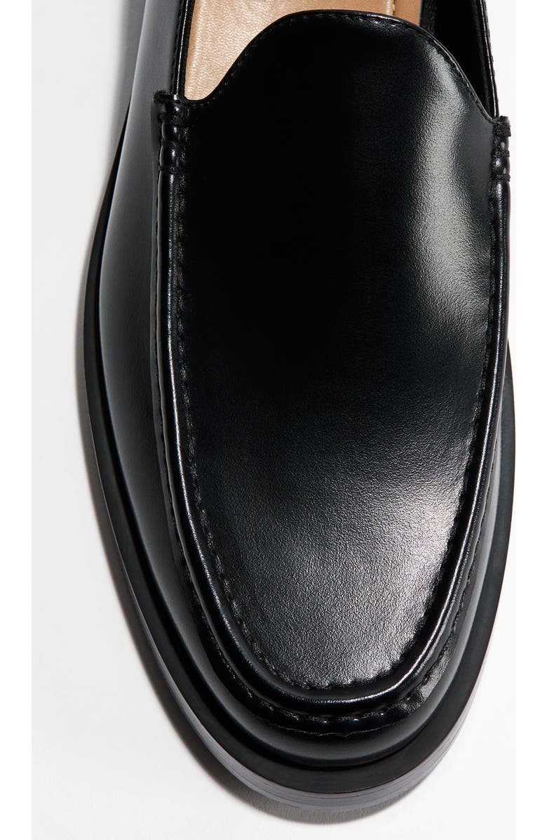 H&M Moccasin-seam Loafers, Alternate, color, Black