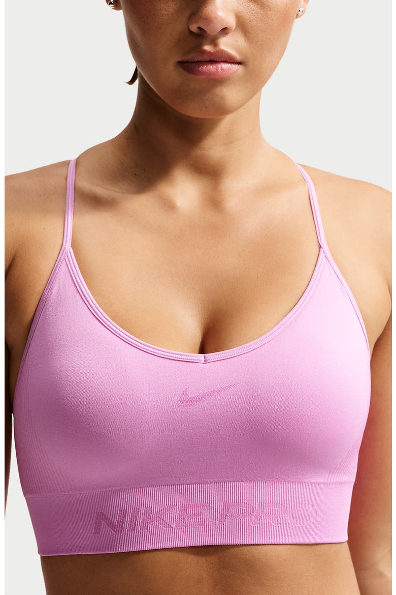 Pro Dri-FIT Seamless Sports Bra, Alternate, color, LIGHT MAGENTA