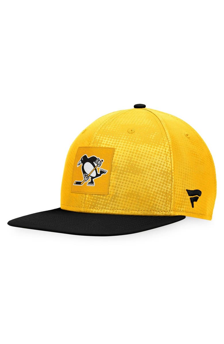 FANATICS Men's Fanatics Branded Gold/Black Pittsburgh Penguins Authentic Pro Alternate Logo Snapback Hat, Alternate, color, Gold