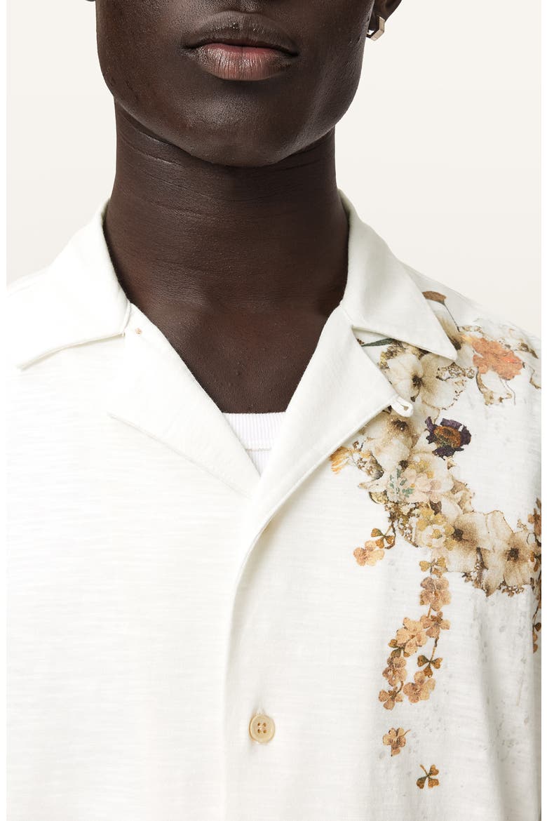 Fleur Lis Camp Shirt, Alternate, color, ECRU