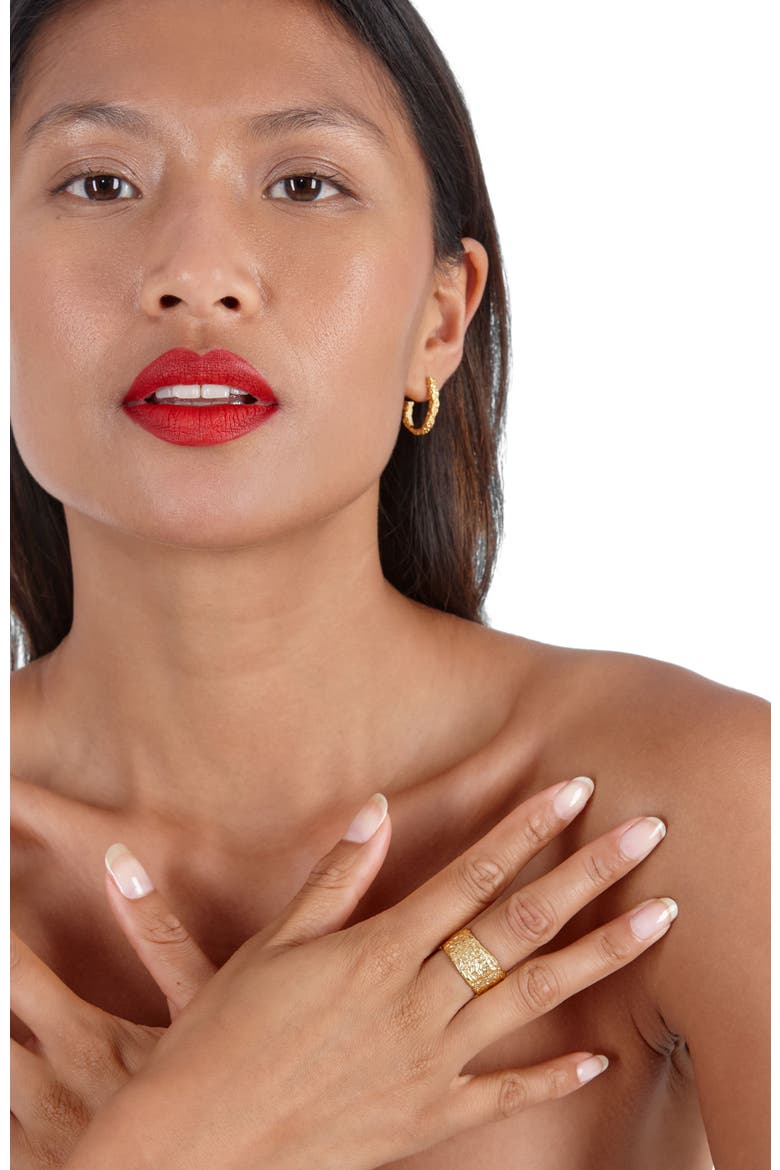 Hula Wide Ring, Alternate, color, Gold Vermeil