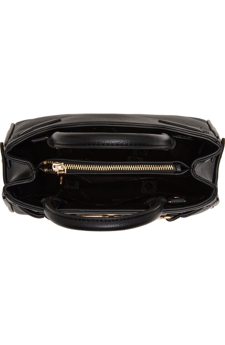 Anne Klein Chain Trim Satchel, Alternate, color, Black