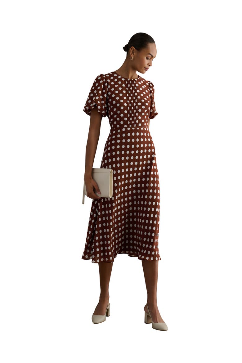 Dorothy Dress, Main, color, Brown Ivory
