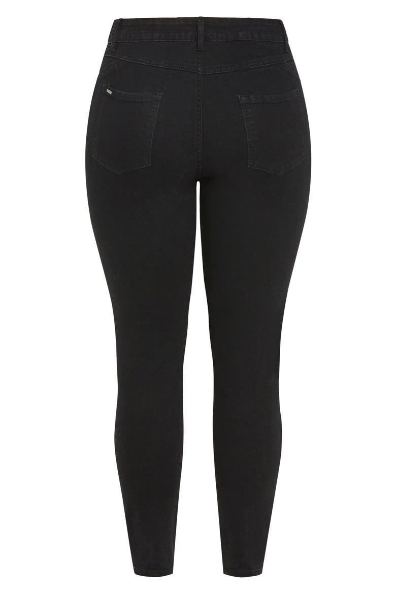 Nola Skinny Jeans, Alternate, color, BLACK