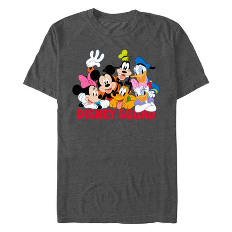 Men's Mickey & Friends Disney Squad Group Shot  Graphic T-Shirt