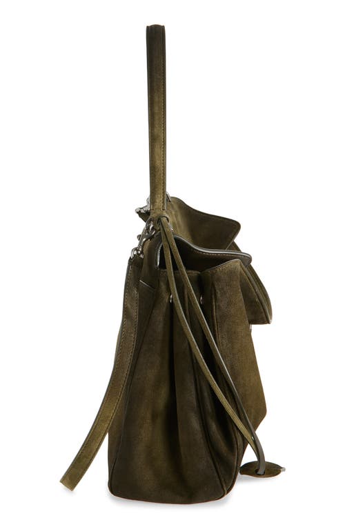 Balenciaga Medium Rodeo Suede Shoulder Bag In Brown