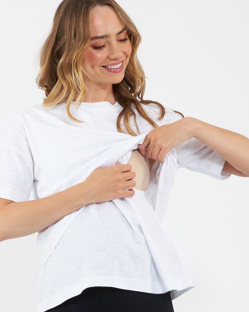 Ripe Maternity Claud Nursing Tee In White