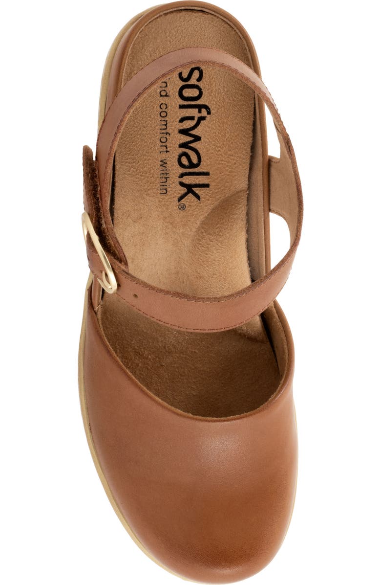 SoftWalk<sup>®</sup> Mabelle Ankle Strap Clog, Alternate, color, Luggage
