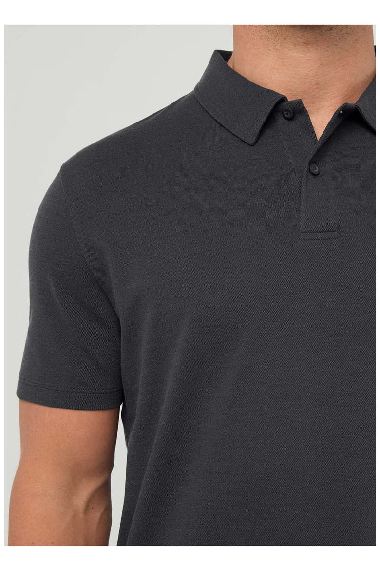Air Flow Pique Polo, Alternate, color, Charcoal