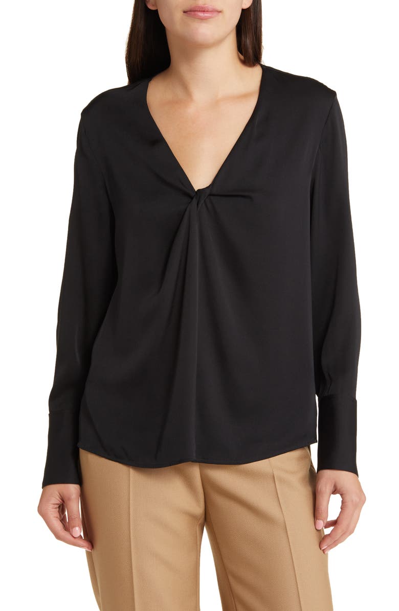 BOSS Bidinta V-Neck Top, Alternate, color, 